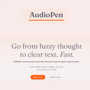 AudioPen | Description, Feature, Pricing and Competitors
