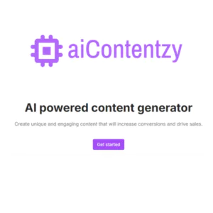 aiContentzy | Description, Feature, Pricing and Competitors