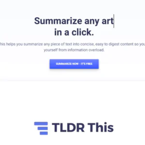 TLDR | Description, Feature, Pricing and Competitors