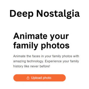 Deep Nostalgia | Description, Feature, Pricing and Competitors