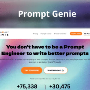 Prompt Genie |Description, Feature, Pricing and Competitors