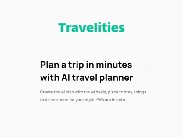 Travelities |Description, Feature, Pricing and Competitors