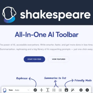 Shakespeare AI Toolbar | Description, Feature, Pricing and Competitors