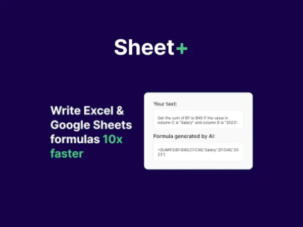 Sheet+ | Description, Feature, Pricing and Competitors