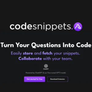 Code Snippets AI | Description, Feature, Pricing and Competitors