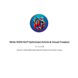 Write 100% NLP Optimized Article & Visual Creation | Description, Feature, Pricing and Competitors