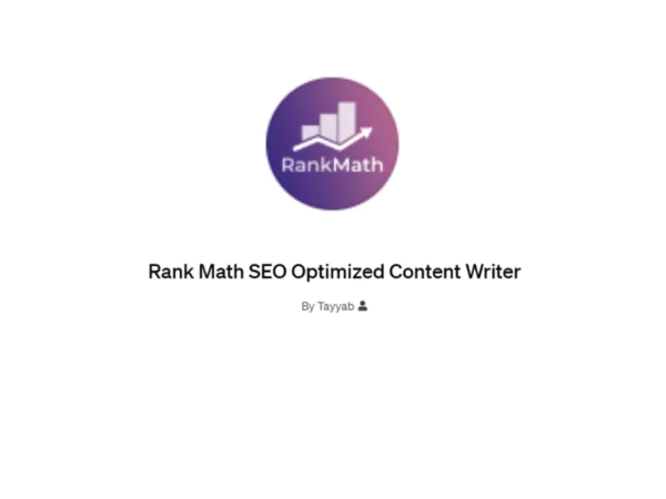 Rank Math SEO Optimized Content Writer | Description, Feature, Pricing and Competitors