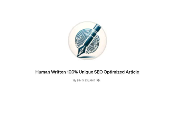 Human Written 100% Unique SEO Optimized Article | Description, Feature, Pricing and Competitors