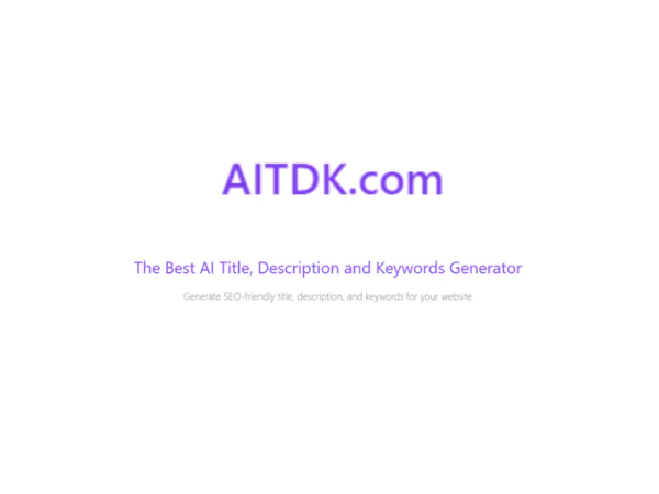 AITDK | Description, Feature, Pricing and Competitors