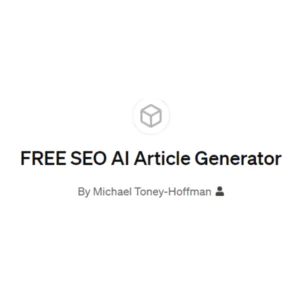 FREE SEO AI Article Generator | Description, Feature, Pricing and Competitors
