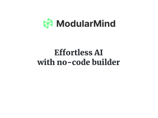 ModularMind | Description, Feature, Pricing and Competitors