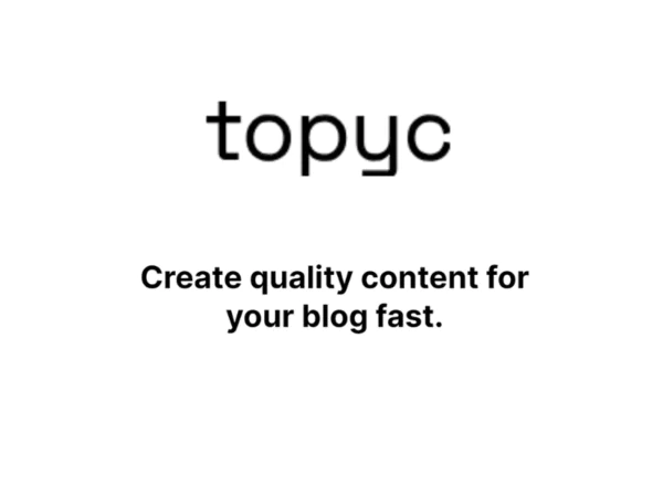 Topyc | Description, Feature, Pricing and Competitors